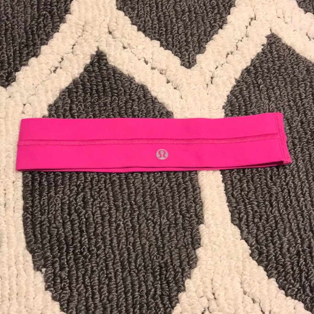 Pink lululemon headband
